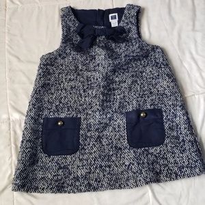 Janie and Jack Navy Tweed/Wool Dress